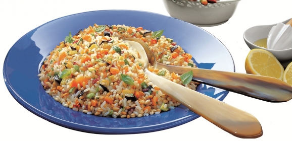 Ricetta Riso Gallo: insalata ai 3 cereali con verdurine fresche