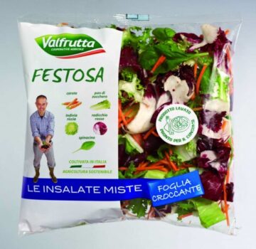 Le nuove allegre confezioni di insalata e verdura in busta Valfrutta ora "parlano" al consumatore! - Sapori News 