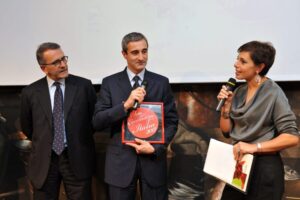 Riccardo Felicetti co-proprietario del Pastificio Felicetti riceve il premio “sua eccellenza italia 2012”del Gambero Rosso