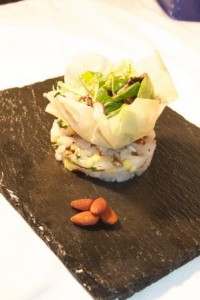 Tartare di orata e frutta secca