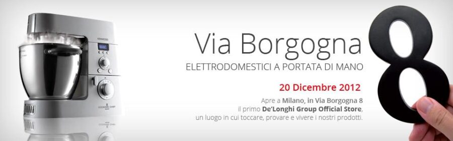 Apre a Milano, in Via Borgogna 8, il primo De’Longhi Group Official Store - Sapori News 