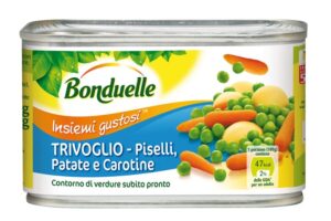 Da Bonduelle Trivoglio: pisellini, carotine baby e patate tagliate a cubetti, ancora più buoni!