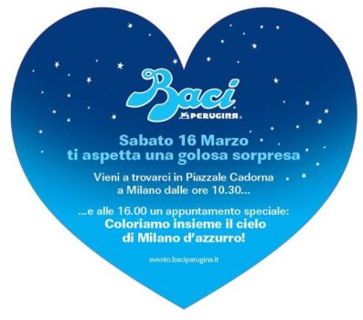 Il 16 marzo appuntamento a Milano con Baci Perugina per colorare insieme il cielo d’azzurro - Sapori News 