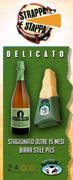 Strappa e Stappa: insieme il Parmigiano Reggiano Bertinelli e le birre crude di Zago - Sapori News 