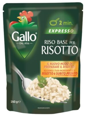 Con riso base per risotto di RISO GALLO il risotto diventa... veloce veloce!