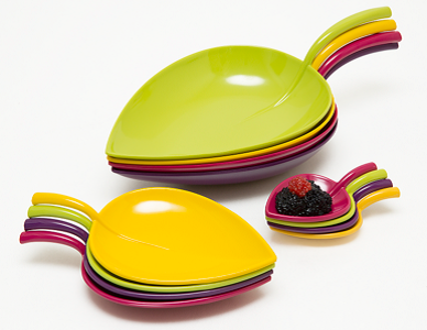 Fulla by zak!designs, la colorata collezione in melamina che richiama la forma di una foglia - Sapori News 