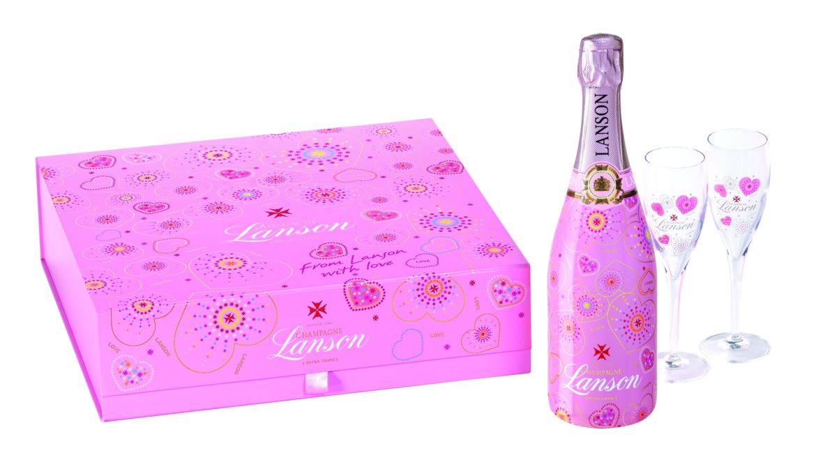 San Valentino: brindisi in rosa con lo Champagne Lanson