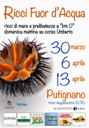 RICCI FUOR d'ACQUA: prodotti del mare e prelibatezze a km 0 a Putignano (Ba)