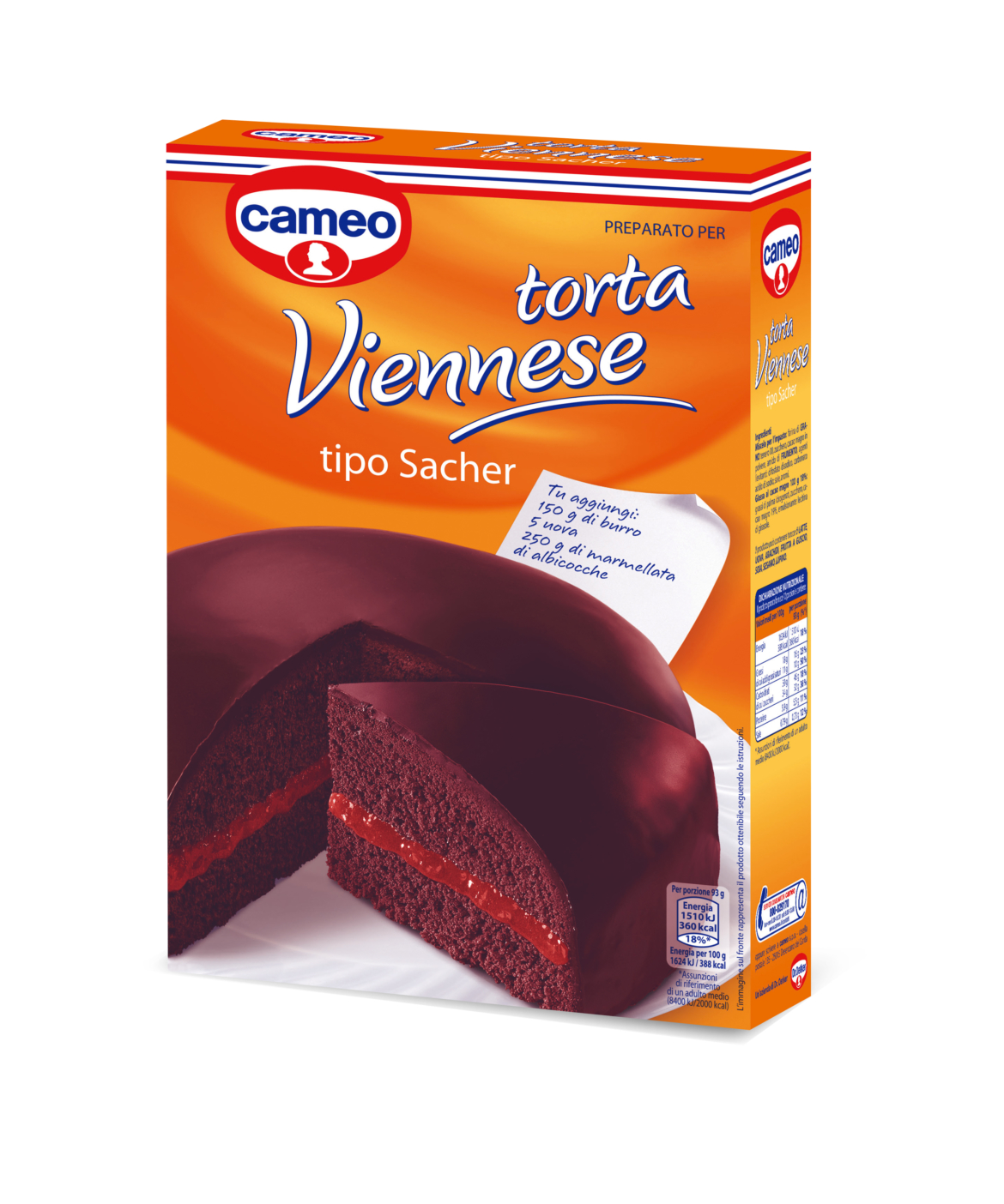 cameo Torta Viennese tipo Sacher , una prelibatezza al cioccolato