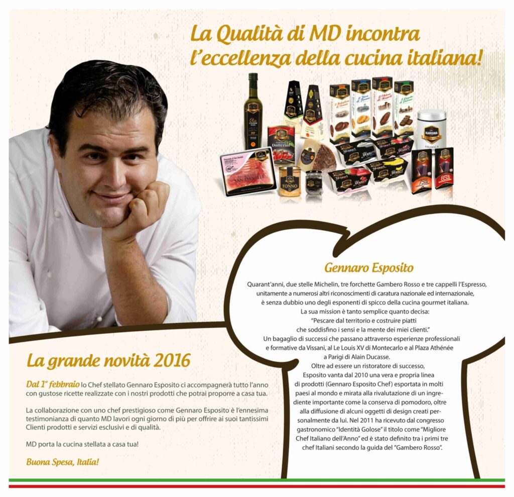 Da MD un anno di cucina stellata con Gennaro Esposito - Sapori News 
