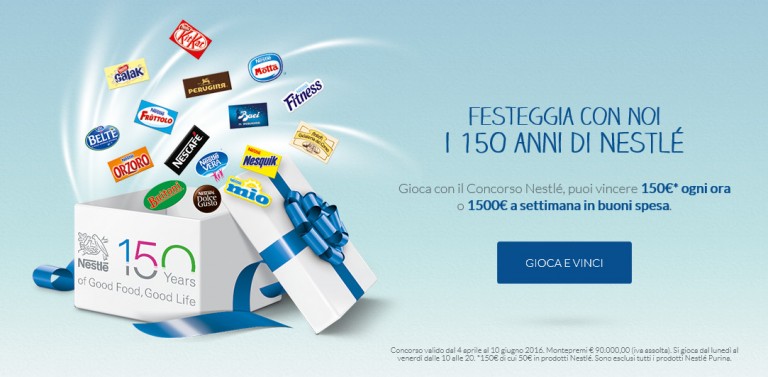 Nestlé celebra 150 anni di gusto e benessere