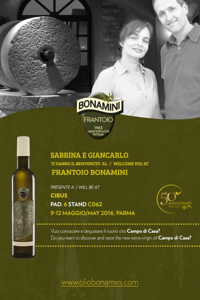 Frantoio Bonamini:  tradizione e innovazione a Cibus 2016 - Sapori News 