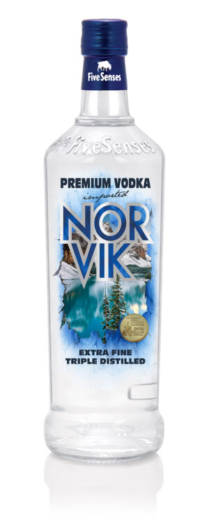 La premiata Vodka Norvik by Five Senses si rifà il look per le feste - Sapori News 