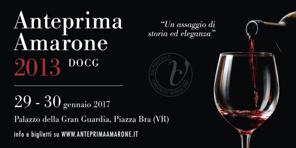 A Palazzo Gran Guardia di Verona va in scena dal 28 al 30 gennaio l'Anteprima Amarone 2013