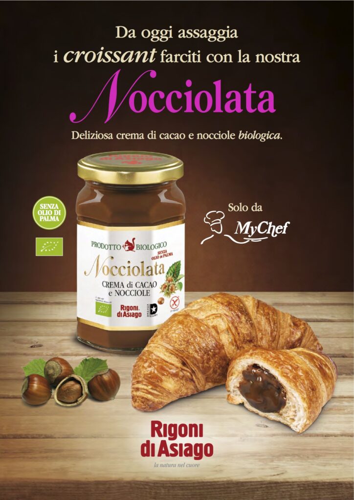 Da AREAS-MYCHEF la colazione col goloso cornetto farcito di Nocciolata Rigoni di Asiago è una tradizione italiana - Sapori News 