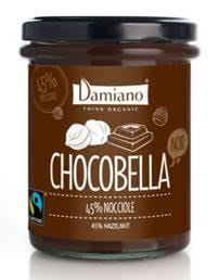 Nocciole da agricoltura biologica e cacao fairtrade per la nuova crema spalmabile firmata Damiano
