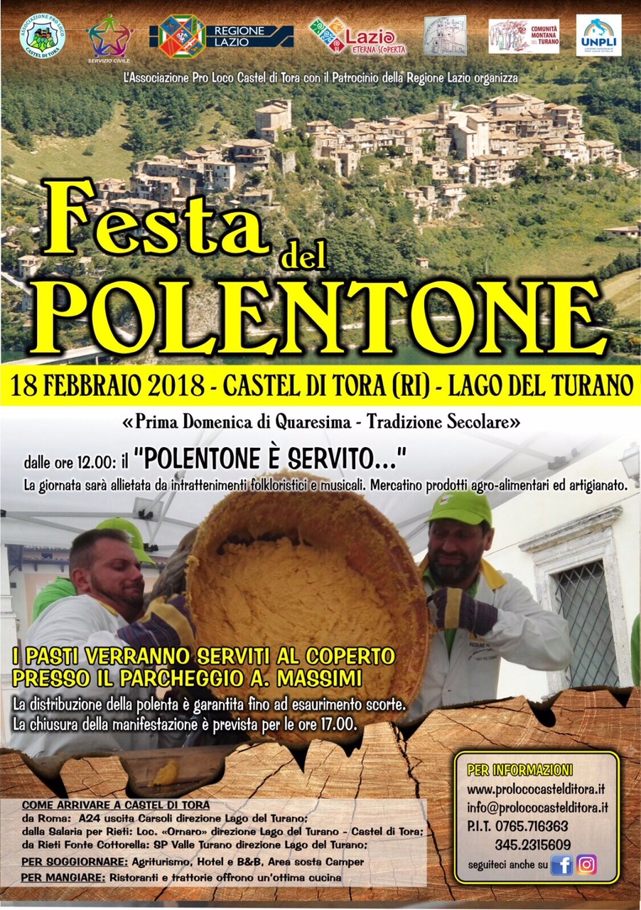La prima domenica di Quaresima il polentone è servito a Castel di Tora