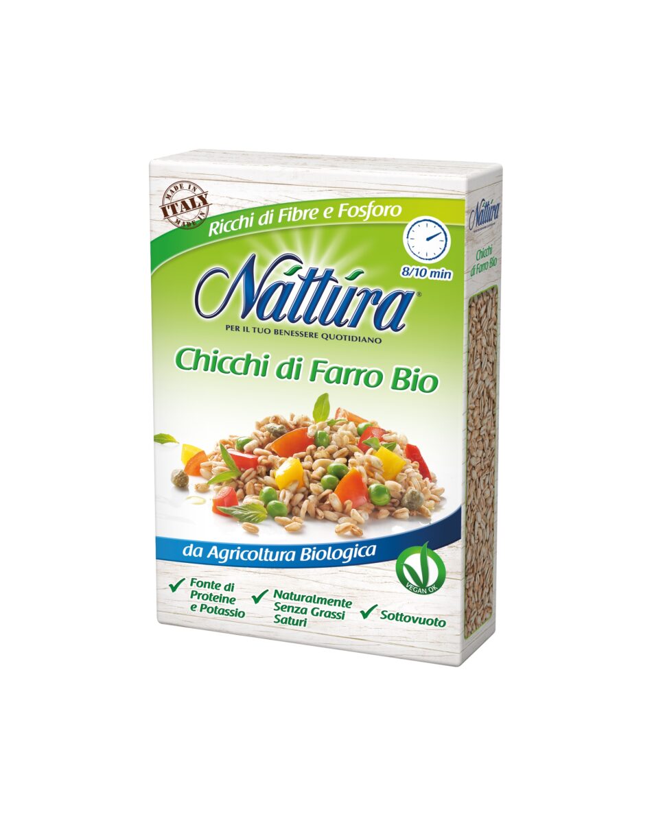 Cucina buona e veloce con Chicchi di Grano e di Farro biologici Náttúra