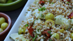 Insalata fredda di farro e carciofi con GranFruttato Monini: una vera bontà!