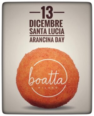 Il 13 dicembre torna al Boatta Milano l' Arancina day