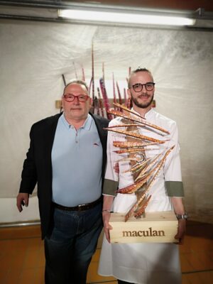 il premio maculan 2019 a simone gottardello del ristorante evo di bardolino