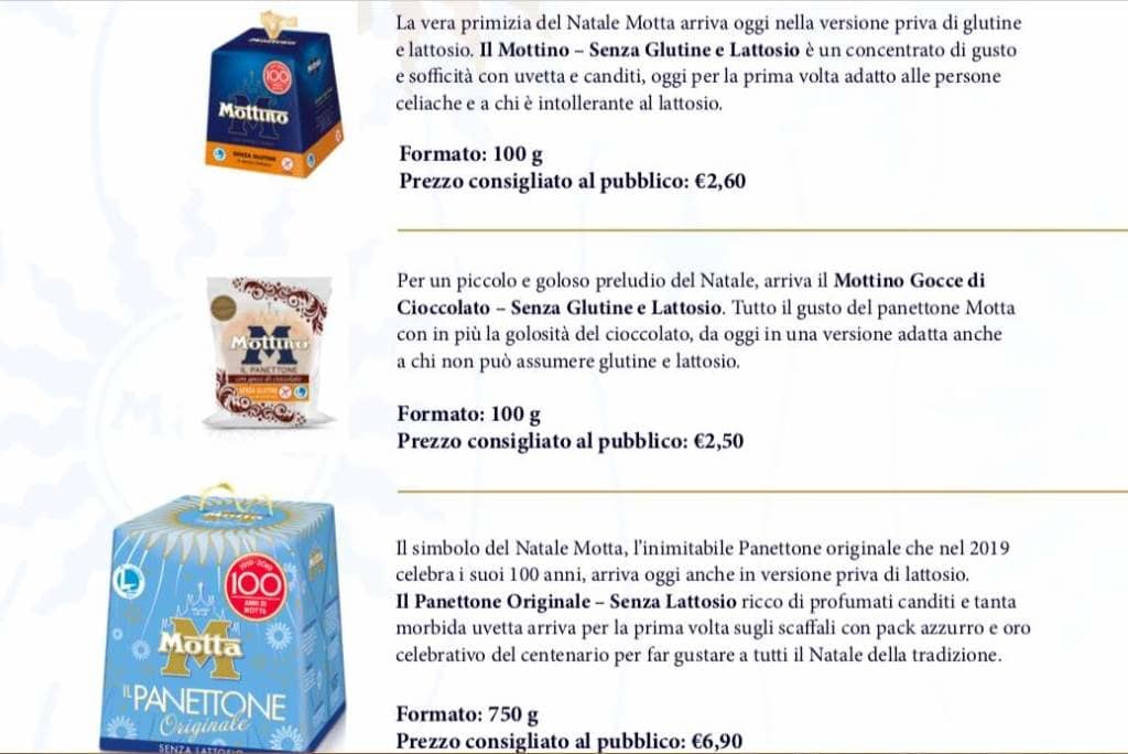 Il Natale Motta non rinuncia al gusto con i prodotti "senza" - Sapori News 