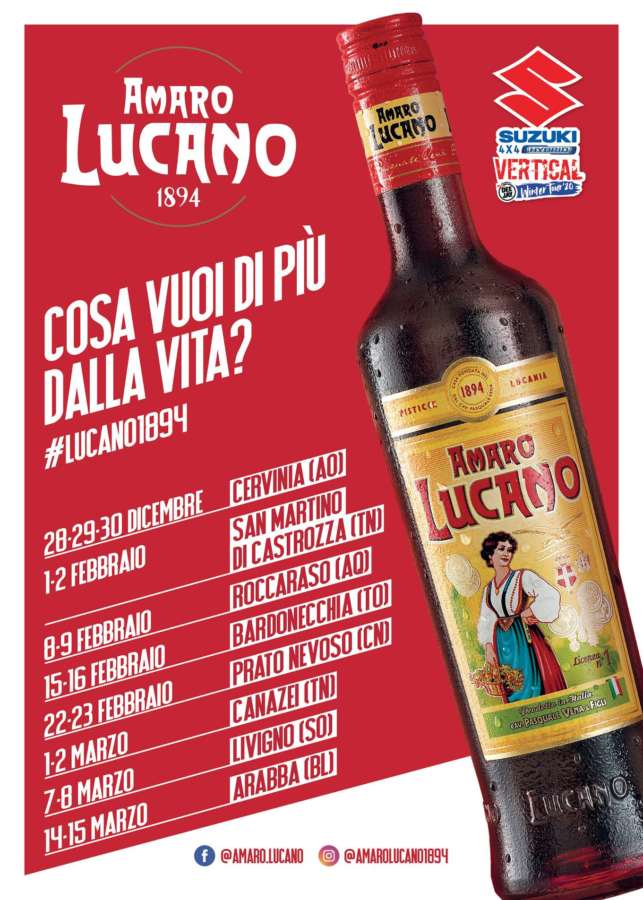 Amaro Lucano sarà lo sponsor del Vertical Winter Tour ’20