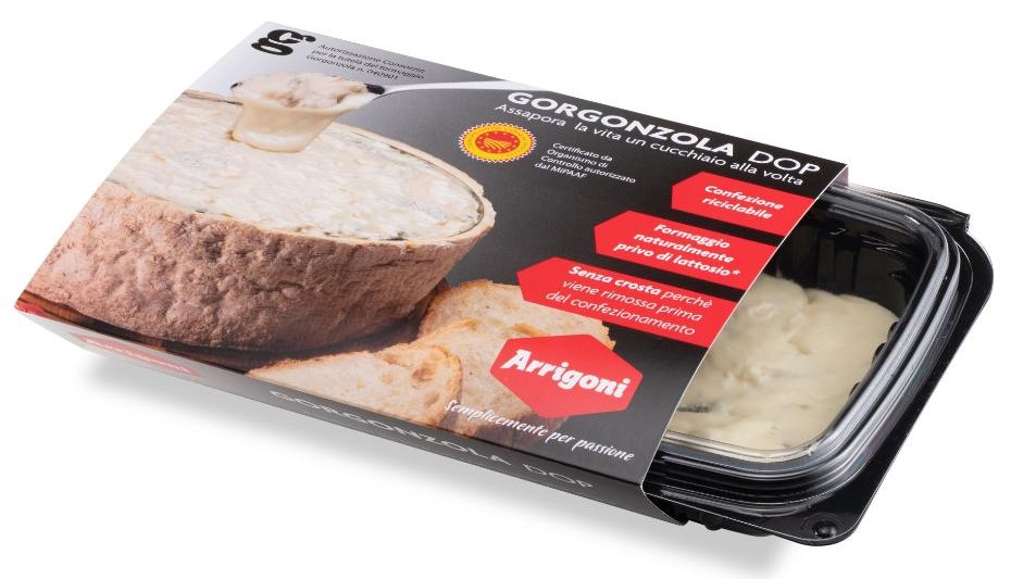 Gorgonzola Arrigoni, nuova confezione eco-friendly