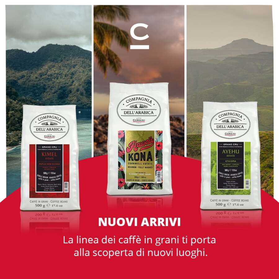 Caffè Corsini presenta tre nuove pregiate varietà di caffè dal mondo