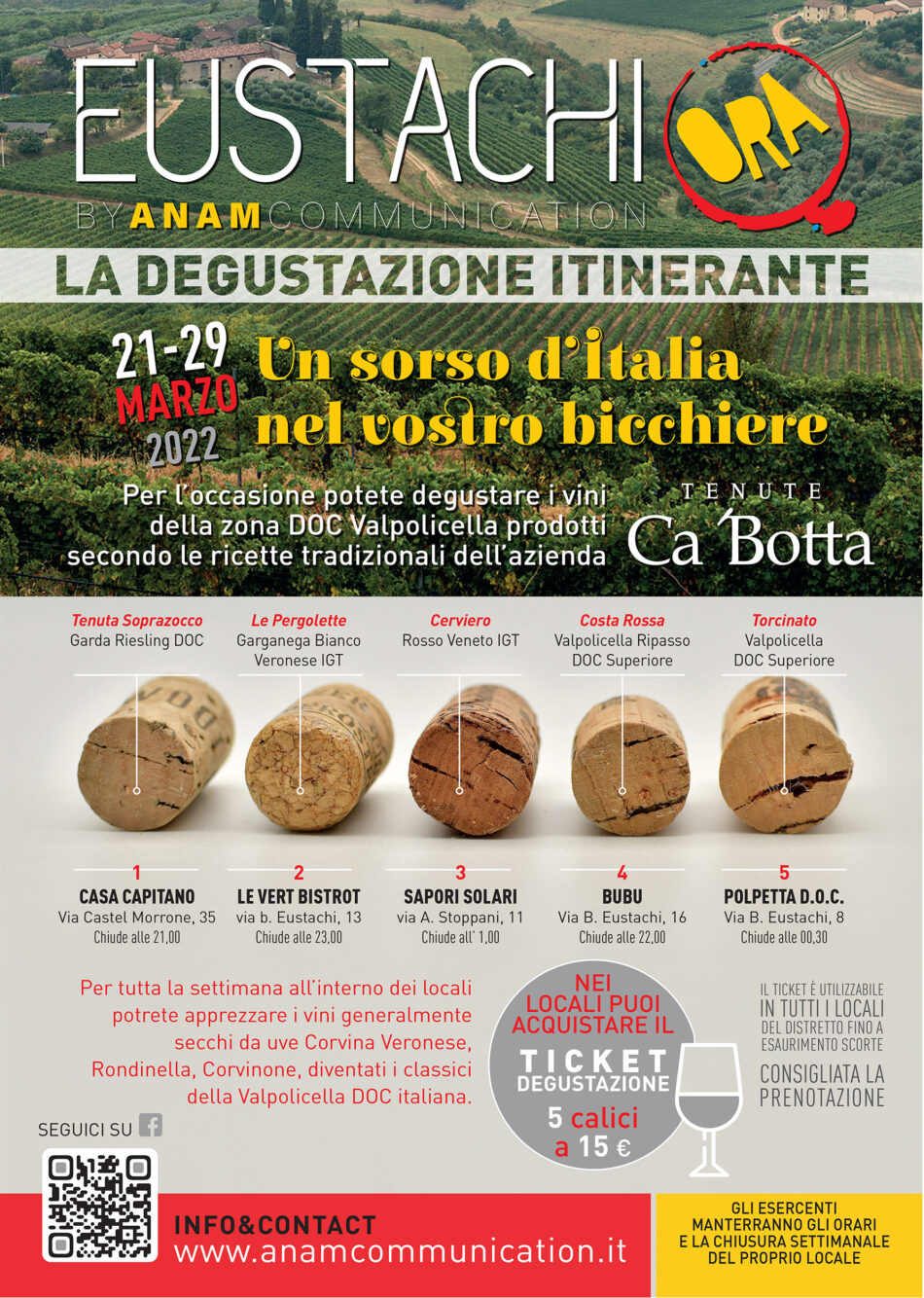 EustachiORA: parte la degustazione itinerante /22-29 Marzo 2022 - Sapori News 