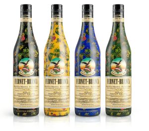 Le bottiglie floreali di Fernet Branca