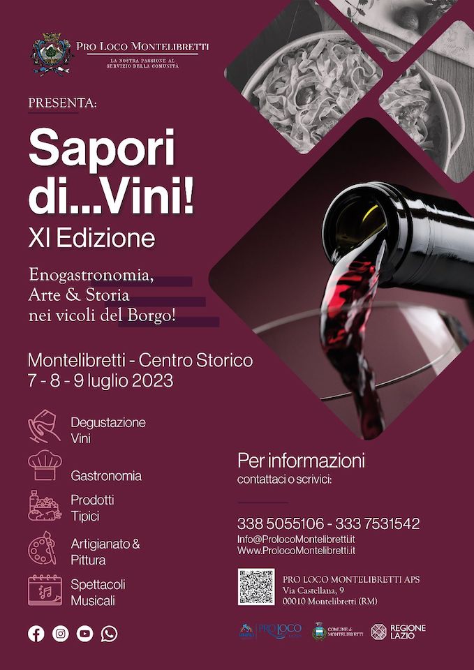 “Sapori di…vini” a Montelibretti - 7 al 9 luglio copia