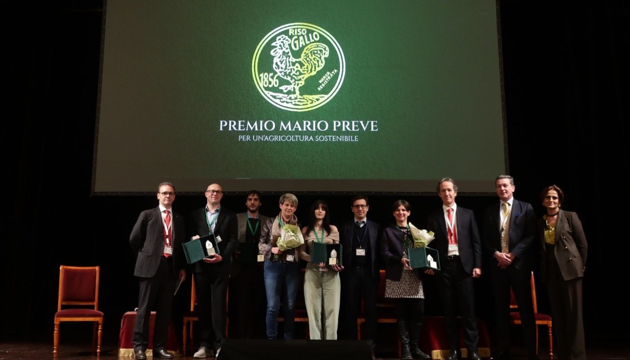la foto della premiazione al premio Preve con Riso Gallo