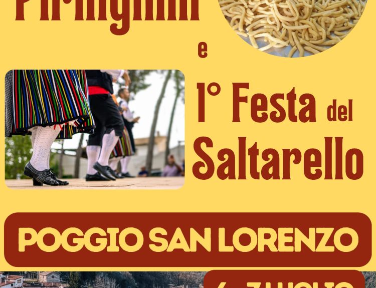 Poggio San Lorenzo, sagra dei piringhilli e festa del saltarello – 6/7 luglio