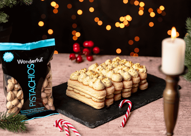 Scopri le ricette natalizie con i pistacchi Wonderful®: tiramisù al pistacchio e vol-au-vent gourmet per una tavola festiva indimenticabile!