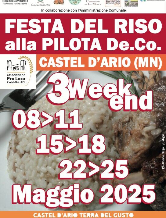 Castel d’Ario (MN), è Festa del riso alla pilota – 8-25 maggio Fuoriporta