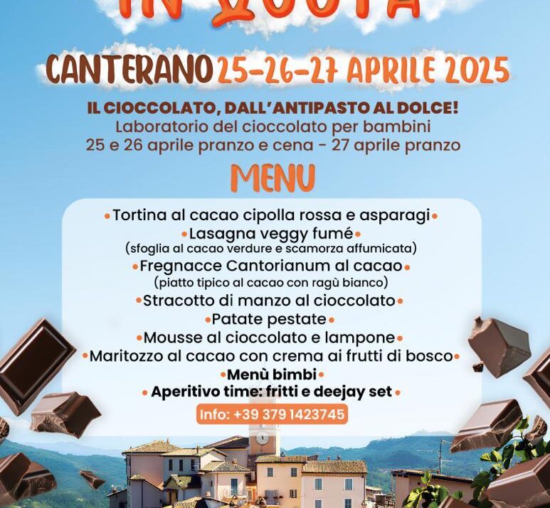Canterano è "Cioccolato in Quota" 25-27 aprile Fuoriporta