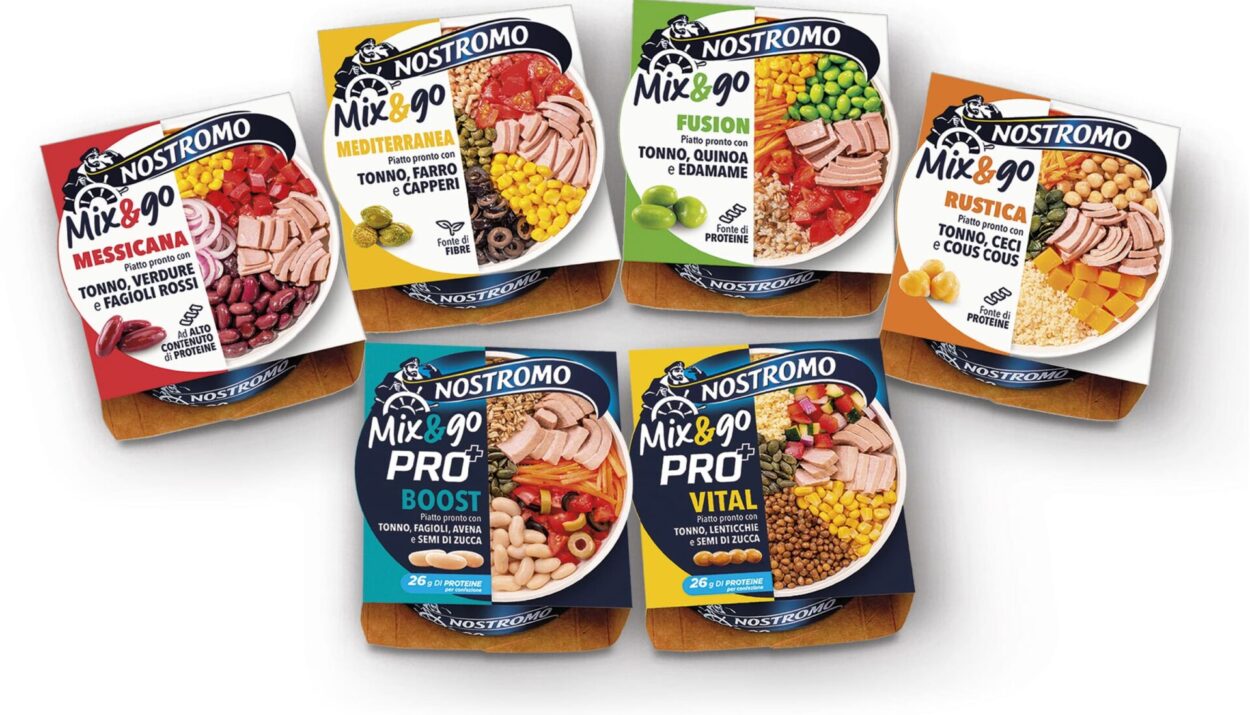 Le insalate proteiche Mix\&Go Nostromo uniscono gusto e praticità per pause sane e bilanciate. Disponibili ora nei supermercati.