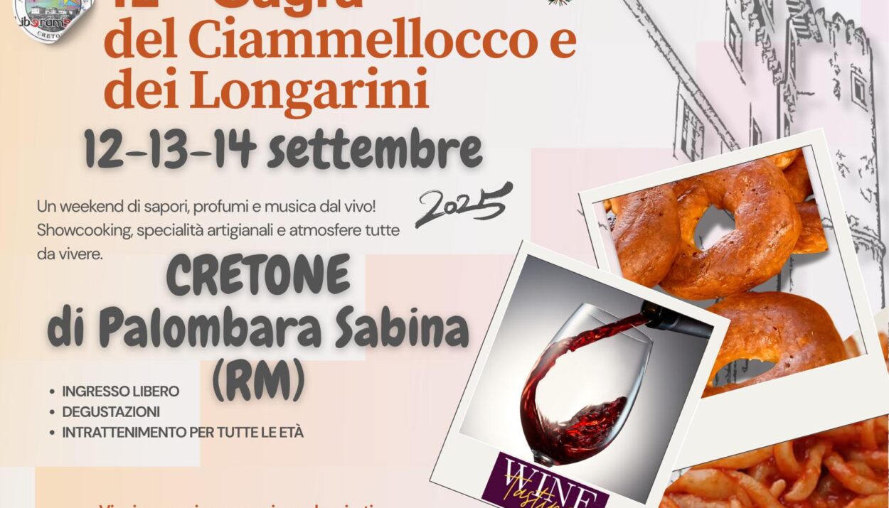 Cretone è festa con ciammellocco e longarini fa festa il 12-13-14 sett - Fuoriporta