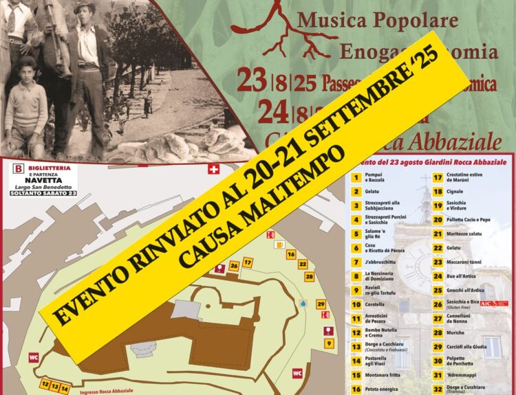 Subiaco, “Rajche” si veste d’autunno: il 20 e 21 settembre la 15ª edizione profuma di tradizione (e di cucina) - Fuoriporta