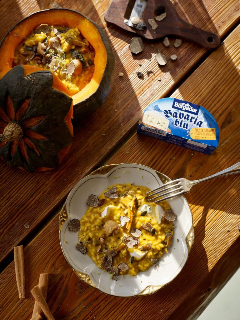 Risotto alla zucca con Bavaria Blu: sapori d'autunno - Sapori News 