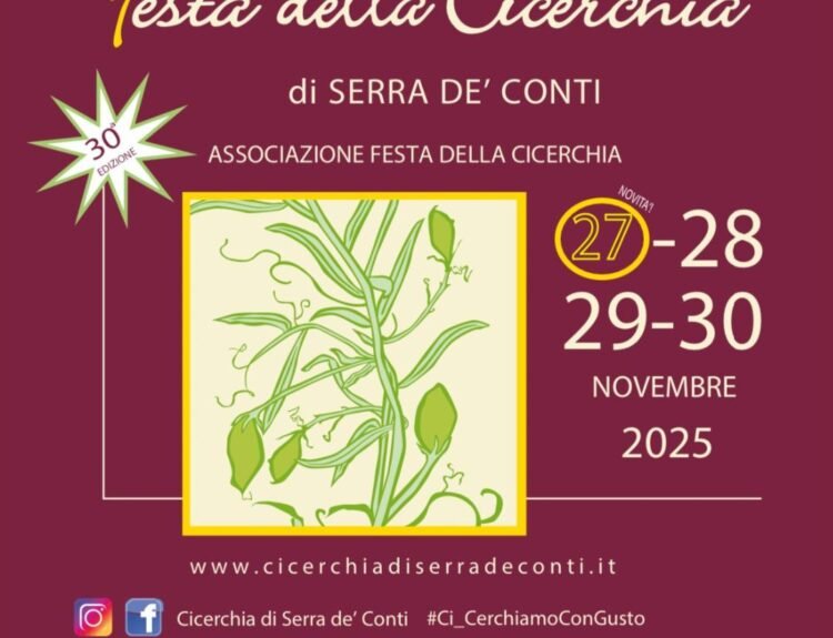 Serra de’ Conti (AN), la 30ª Festa della Cicerchia – 27/30 novembre