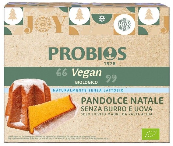 Pandolce-Natale-Vegan Pandolce Natale vegan Probios: il dolce 100% vegetale delle feste