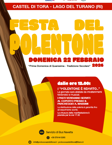 Castel di Tora (RI), è festa del polentone – 22 febbraio