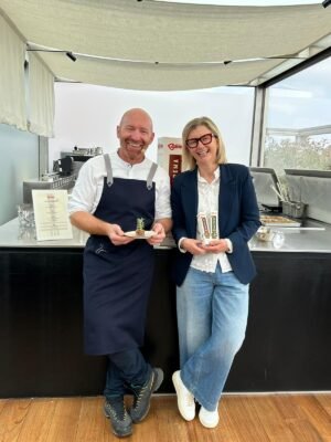 Alfio Ghezzi e Giovanna Flor all'evento Dadocrema Bauer