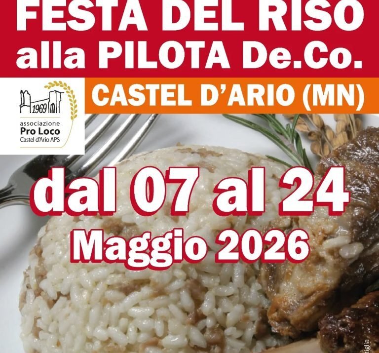Castel d’Ario (MN), Festa del riso alla pilota – 7/24 mag Fuoriporta