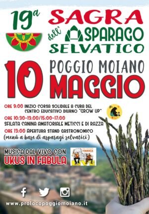 Poggio Moiano celebra la primavera: il 10 maggio torna la 19° Sagra dell’Asparago tra gusto, solidarietà e festa Fuoriporta
