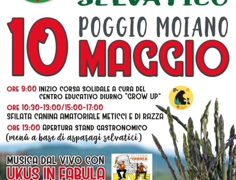 Poggio Moiano celebra la primavera: il 10 maggio torna la 19° Sagra dell’Asparago tra gusto, solidarietà e festa Fuoriporta