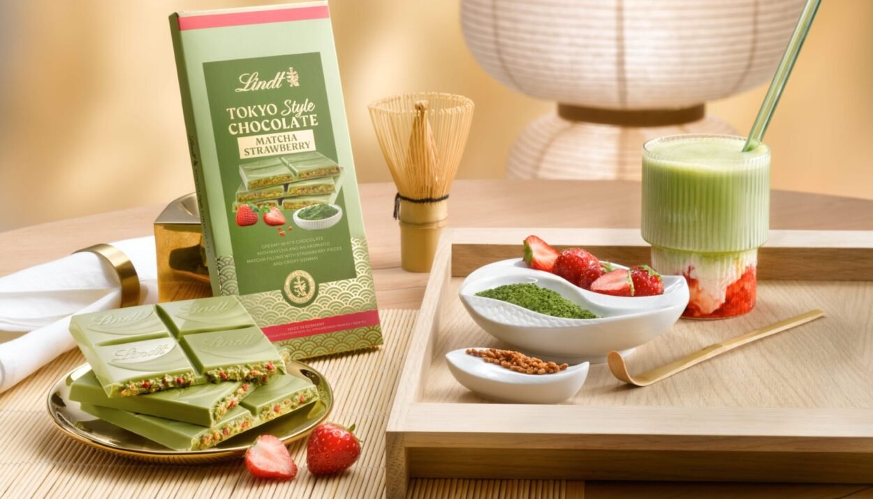Cioccolato giapponese Lindt Tokyo Style Chocolate: nuova tavoletta al matcha e riso tostato in anteprima a Milano