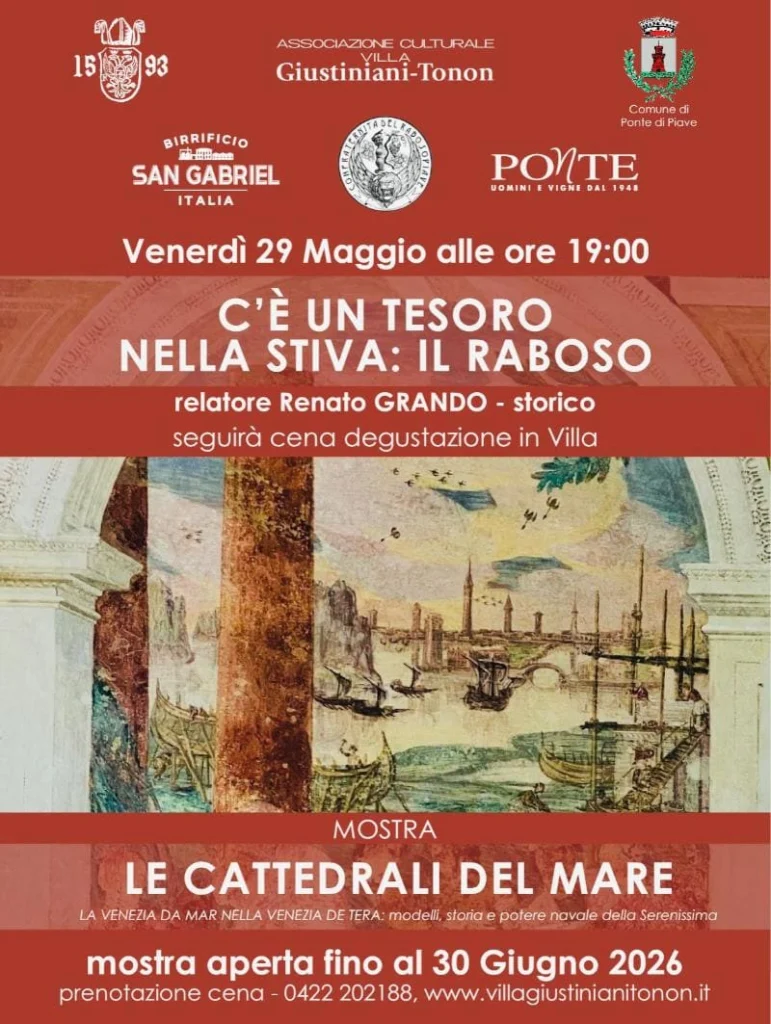 Evento-Villa-Giustiniani-Tonon-29-05-2026-771x1024 Raboso vino del Piave: storia, degustazione ed evento a Villa Giustinian Tonon